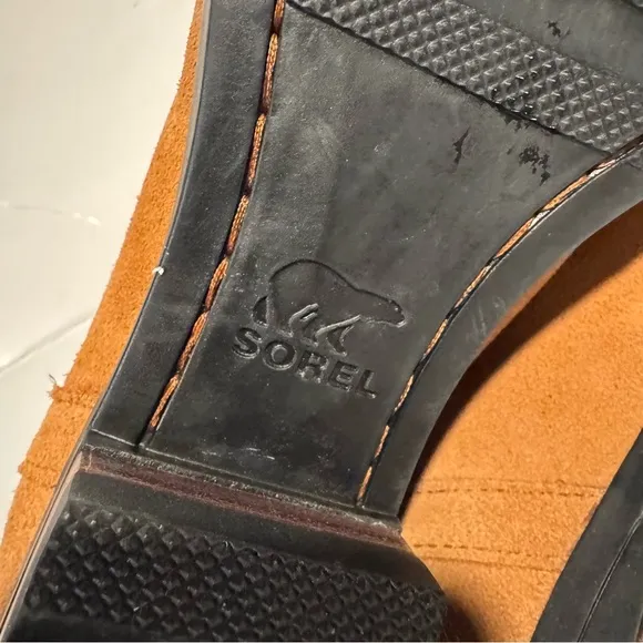 Sorel Tan Ankle Boots with Suede Finish