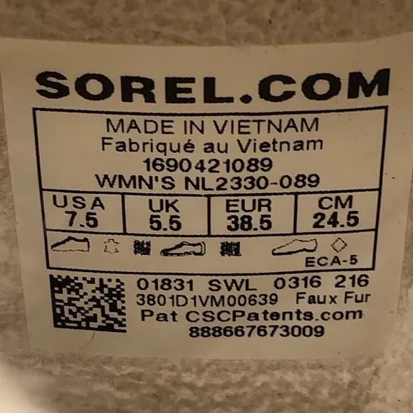 Sorel Tivoli High II Felt Winter Boots 7.5