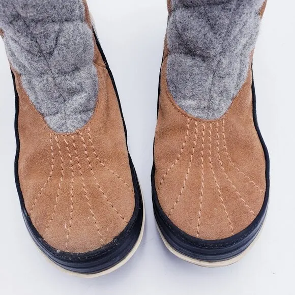 Sorel Tivoli II Pull-On Winter Boots Elk Brown Mid-Calf Women's Size 7.5