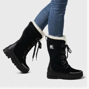 SOREL Tivoli IV Tall Waterproof Black Lace Up Boots Size 7.5