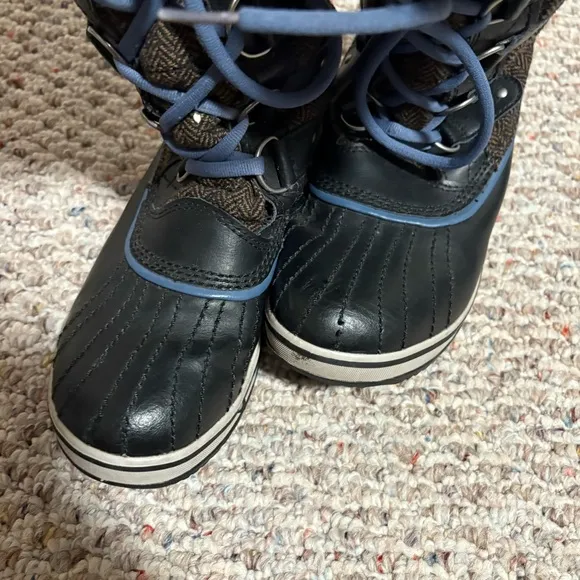 Sorel Tofino Hawk/Mountain Herringbone Snow Winter Boots - Women's Size 8.5