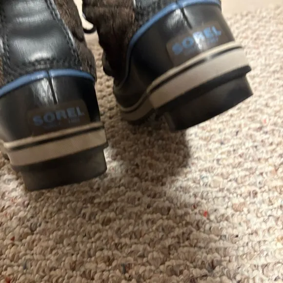 Sorel Tofino Hawk/Mountain Herringbone Snow Winter Boots - Women's Size 8.5