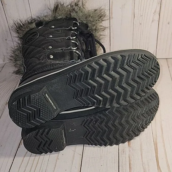 Sorel Tofino II Womens Waterproof Winter Snow Boots Black Stone Sz 6 1472591011