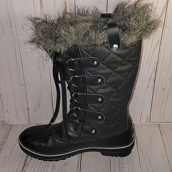 Sorel Tofino II Womens Waterproof Winter Snow Boots Black Stone Sz 6 1472591011
