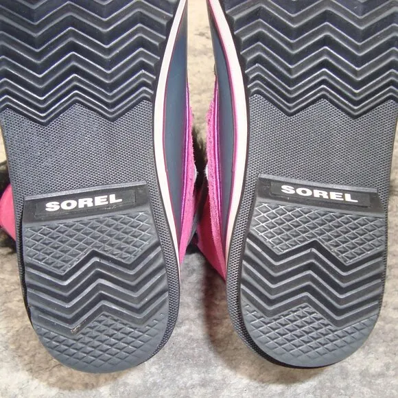 Sorel Tofino Pink Suede Waterproof Snow Boots Girls Size 5