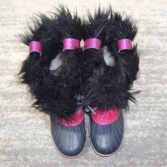 Sorel Tofino Pink Suede Waterproof Snow Boots Girls Size 5