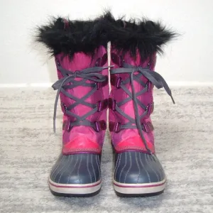 Sorel Tofino Pink Suede Waterproof Snow Boots Girls Size 5
