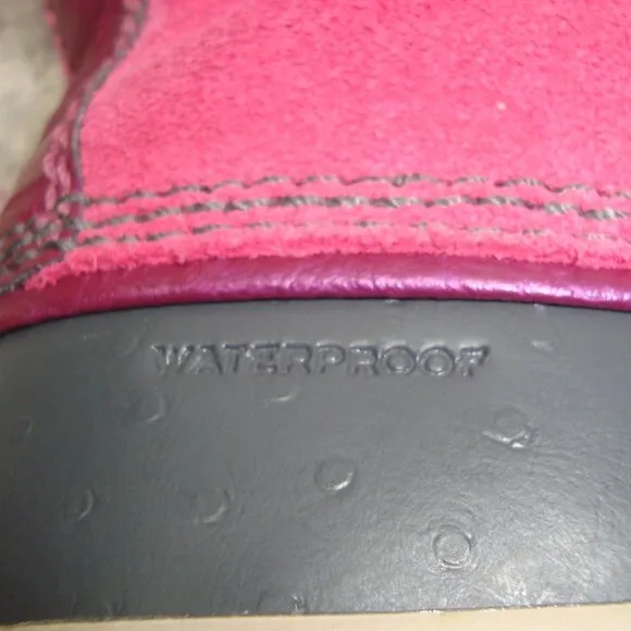 Sorel Tofino Pink Suede Waterproof Snow Boots Girls Size 5