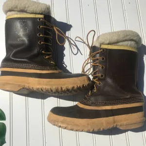 Sorel Vintage Arctic Pac Snow Boots Made In Canada