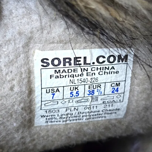 Sorel waterproof boots size 7