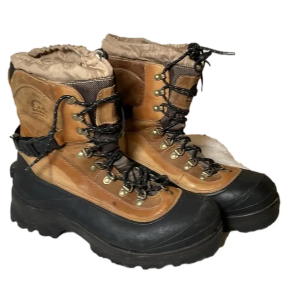 SOREL Waterproof Leather Snow Boots Size 13
