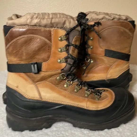 SOREL Waterproof Leather Snow Boots Size 13
