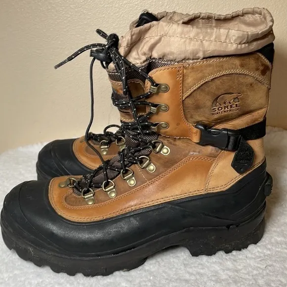 SOREL Waterproof Leather Snow Boots Size 13