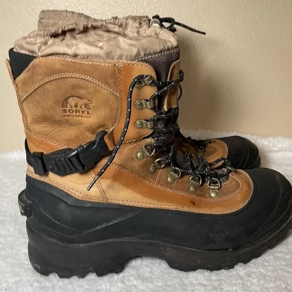 SOREL Waterproof Leather Snow Boots Size 13
