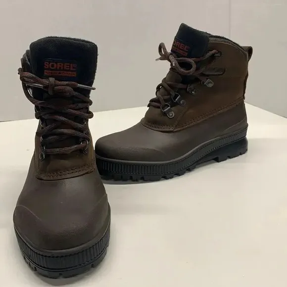 Sorel Waterproof Snow Winter Rain Boots Lace Up Brown Vintage Canada Women's 6