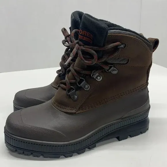 Sorel Waterproof Snow Winter Rain Boots Lace Up Brown Vintage Canada Women's 6