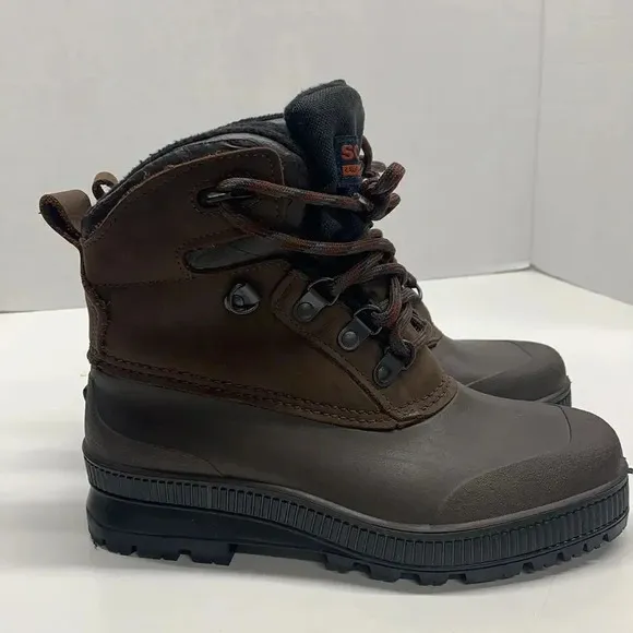 Sorel Waterproof Snow Winter Rain Boots Lace Up Brown Vintage Canada Women's 6