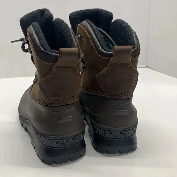 Sorel Waterproof Snow Winter Rain Boots Lace Up Brown Vintage Canada Women's 6