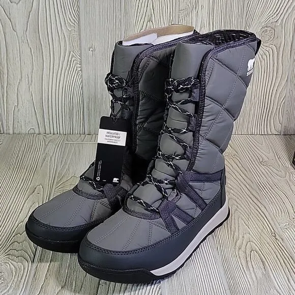 Sorel Whitney Tall Lace II Waterproof Winter Snow Boots Womens Size 8.5 NEW