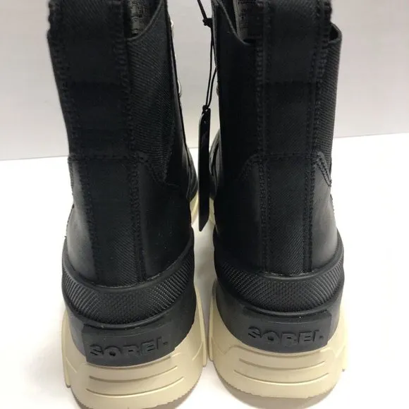 Sorel Women’s Brex Lace, Black Waterproof Boots, Size 8M