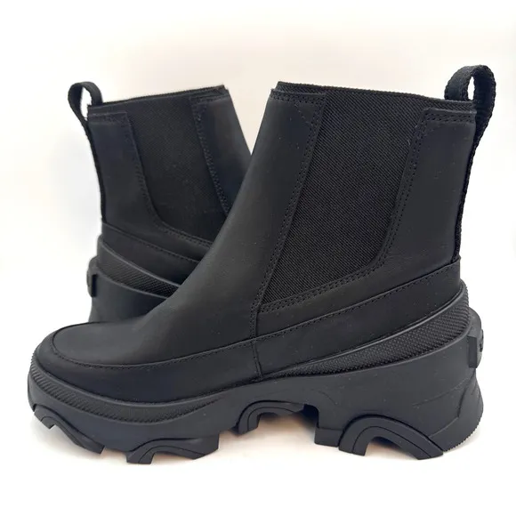 Sorel Women’s Brex Waterproof Black Chelsea Boots Black, Size 6