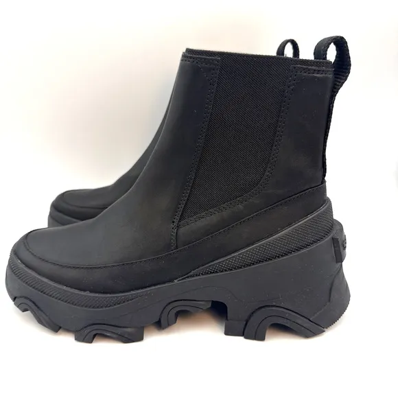 Sorel Women’s Brex Waterproof Black Chelsea Boots Black, Size 6