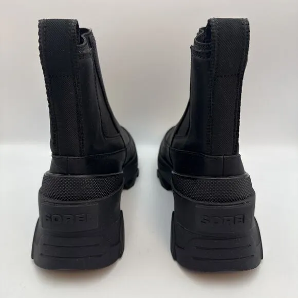 Sorel Women’s Brex Waterproof Black Chelsea Boots Black, Size 6