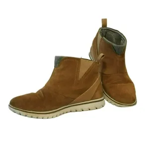 Sorel Women's Elk Cozy Nubuck Leather Pull-On Waterproof Boots Size 6