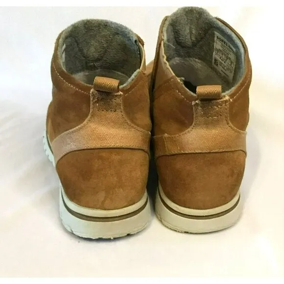 Sorel Women's Elk Cozy Nubuck Leather Pull-On Waterproof Boots Size 6