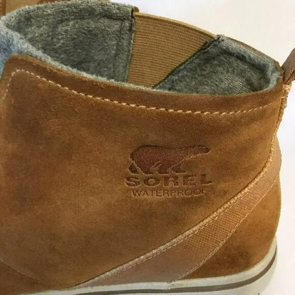 Sorel Women's Elk Cozy Nubuck Leather Pull-On Waterproof Boots Size 6