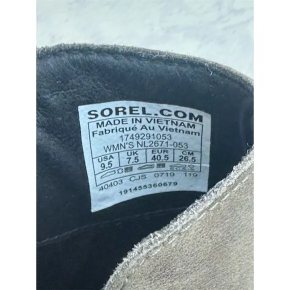 Sorel Women's Emelie Chelsea Ankle Boots Brown Size 9.5 Waterproof