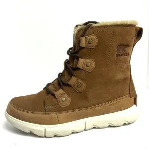Sorel Women's Explorer II Joan Faux Fur Waterproof Boots Tan, Size 8.5 M