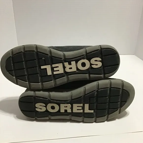 Sorel Women's Explorer Joan Waterproof Boot Gray Suede/Leather Lace Up Size 10