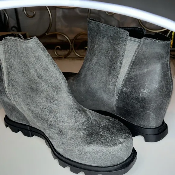 Sorel Women's Extended Joan of Arctic Wedge III Zip Wide Boots 10.5 NWT