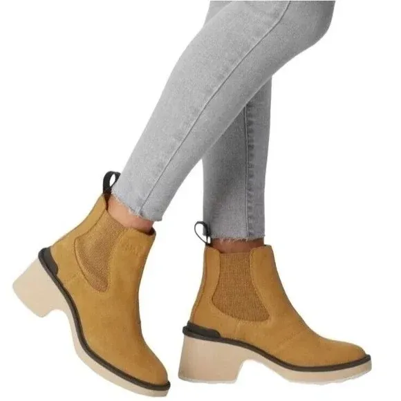Sorel Womens Hi-Line Heel Chelsea Boots