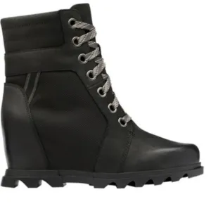 SOREL Women's Joan Of Arctic Wedge III Lexie Boot Black Size 9