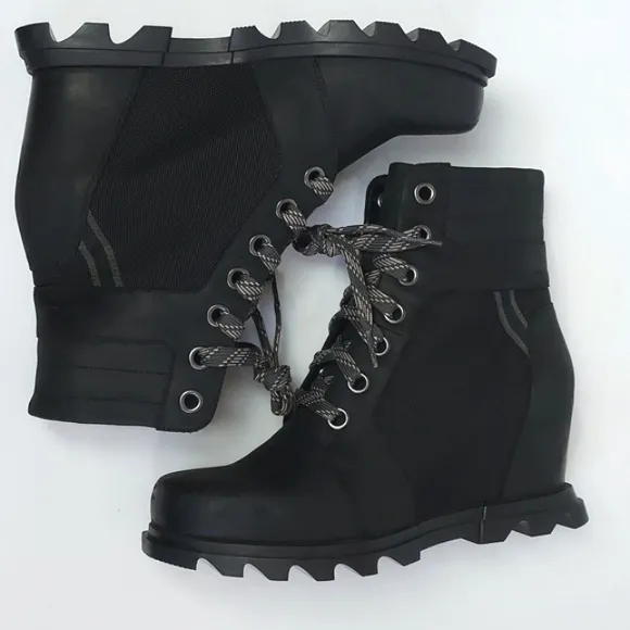 SOREL Women's Joan Of Arctic Wedge III Lexie Boot Black Size 9