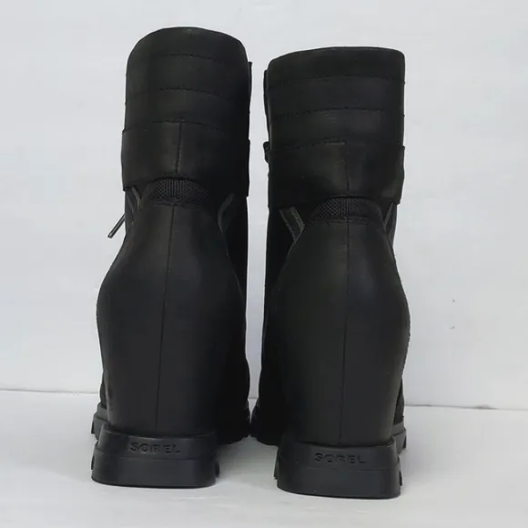 SOREL Women's Joan Of Arctic Wedge III Lexie Boot Black Size 9