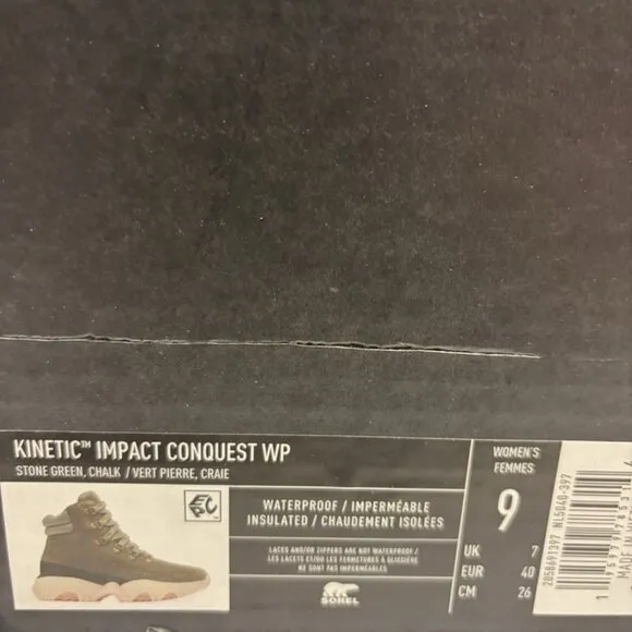 Sorel Women’s Kinetic Impact Conquest Waterproof Winter Boots, Size 9 M