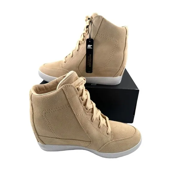 Sorel Women's Out N About Wedge Bootie Waterproof Omega Taupe - Brand New Sz 9