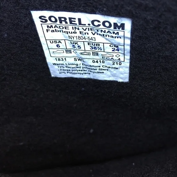 Sorel Women’s Pink Waterproof Snow Boots Size 6