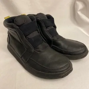 SOREL Womens Size 9.5 Out N About Plus Mid Boot Black Waterproof Leather Boots