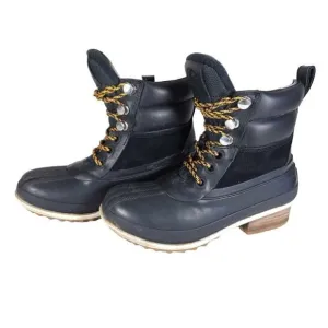 Sorel Women's Slimpack III US7 Black Leather Suede Waterproof Ankle Hiker Boots