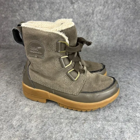 Sorel Women's Tivoli IV Slope Waterproof Boots Size 6 Gray Taupe