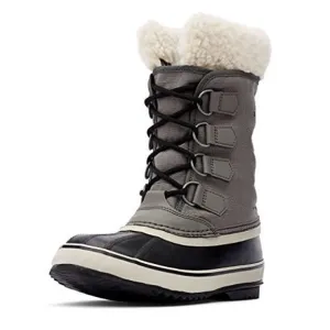 SOREL WOMEN'S WINTER BOOTS, GREY QUARRY BLACK, 7