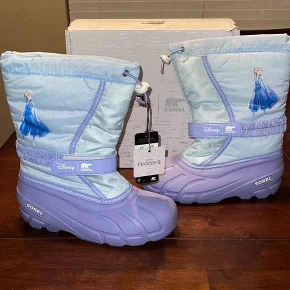 Sorel x Disney Youth Frozen Flurry Elsa Waterproof Snow Boots