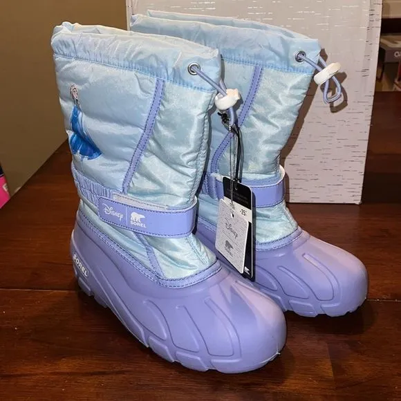 Sorel x Disney Youth Frozen Flurry Elsa Waterproof Snow Boots
