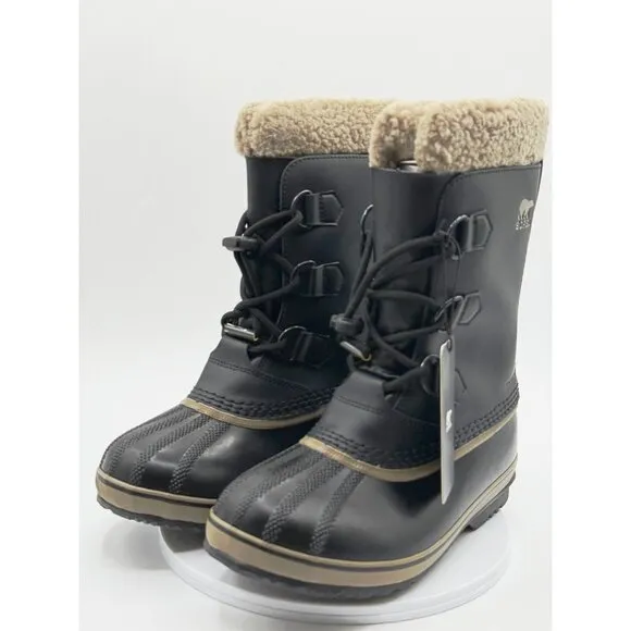 SOREL Yoot Pac Kids Size 4 Winter Waterproof Boots‎ Black New in Box