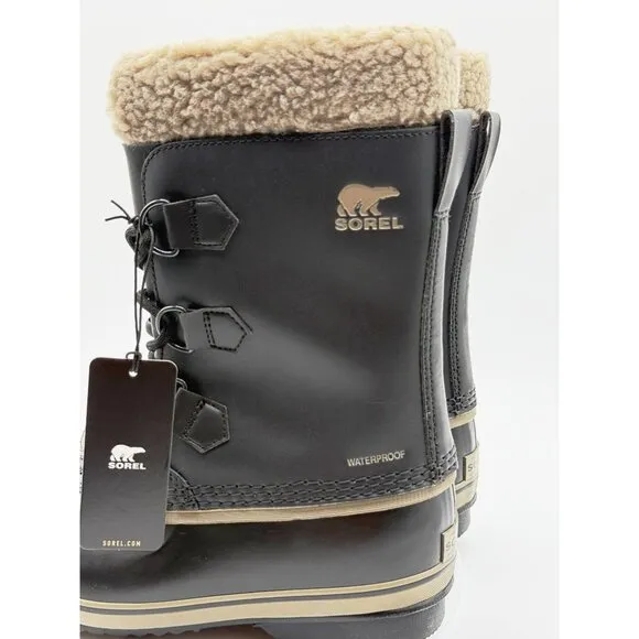 SOREL Yoot Pac Kids Size 4 Winter Waterproof Boots‎ Black New in Box