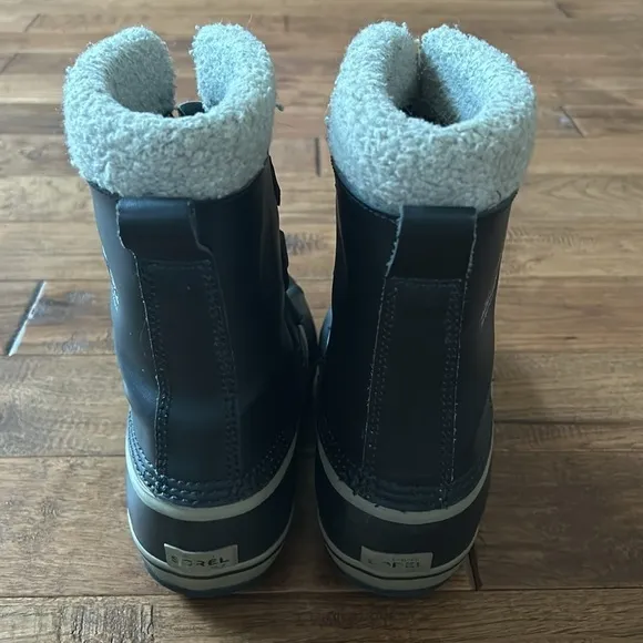 Sorel Yoot Pac TP Waterproof Winter Snow Boots Black Gray Unisex Youth Size 5